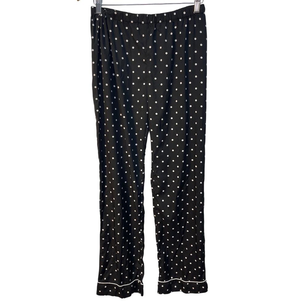 Mud Pie Black White Polka Dot Lounge‎ Pants Size Small